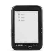 Portable E-book Reader 6 inch Multifunctional E-reader 4GB Memory Compact Size Buitl-in Lithium Battery Long Endurance Time