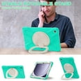 thumbnail image 5 of Case for Samsung Galaxy Tab A9+ 11.0 inch, 360 Degree Rotating Hand Grip Shockproof Cover with Shoulder Strap, Mint Green, 5 of 7