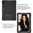 thumbnail image 3 of Mignova pour Lenovo Tab E10 (TB-X104F) Étui, Robuste Antichoc Hybride Robuste Armure Rigide Étui de Protection Intégrale (Support Intégré) pour Tablette Lenovo 2018 Tab E 10 10,1 Pouces (Noir/noir), 3 of 7