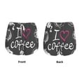thumbnail image 6 of Uemuo I Love Coffee Pattern Women's Athletic Shorts High Waisted Running Shorts with Liner Pockets Gym Elastic Workout Shorts-X-Large, 6 of 9