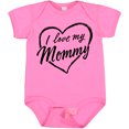 thumbnail image 3 of Inktastic I Love My Mommy in Black Chalk Heart Boys or Girls Baby Bodysuit, 3 of 5
