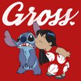 thumbnail image 2 of Girl's Lilo & Stitch Gross Kiss  Graphic Tee Red Large, 2 of 5