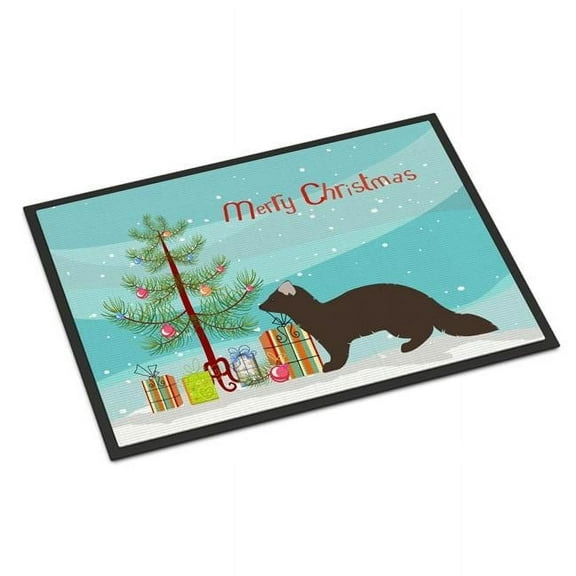 Sable Marten Christmas Indoor or Outdoor Mat - 18 x 27 in.
