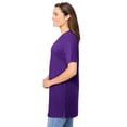 thumbnail image 3 of Woman Within Plus Size Perfect Short-Sleeve Shirred V-Neck Tunic, 3 of 6