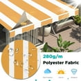 thumbnail image 5 of AECOJOY 13' x 10' Manual Retractable Patio Awning,Outdoor Awning Retractable Sunshade Shelter in Yellow Stripes, 5 of 6