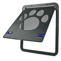 Dog Pet Screen Door Cat Door Sliding Screen Pet Door With Magnetic Flap Lock Automatically For Small Cats Dogs