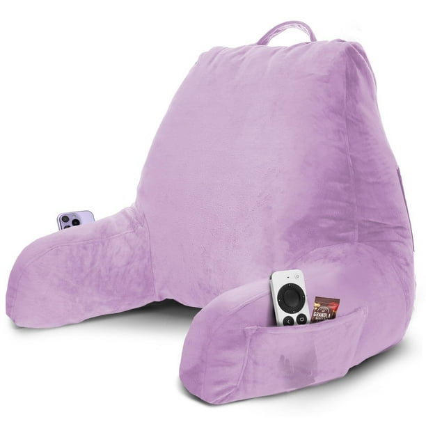 Almohada de Lectura Almohada para Cama Estándar, Almohada de Espalda para Sentarse en la Cama, Almohada Silla de Memory Foam Triturado y Almohadas para Descanso en Cama, Turquesa