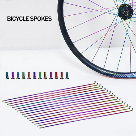 QHUDLV 12pcsbicycle Parts Cycling Spokes Spoke 304 Stainless Steel Mountain Inch Wheel Bike S6m3 Road For 26/27.5/29 /