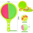 thumbnail image 2 of Yayun Back Side Suction Cup Design Stick Rackets and Balls Set, Outdoor Games for Kids with 2 Paddles 2 Balls for Beginner Children (Yellow, Green), 2 of 7