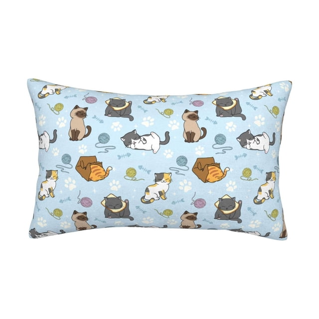 zhangmingg Housse de Coussin Décorative Réversible en Flanelle pour Canapé Lit Salon Jeté Douillet pour la Maison