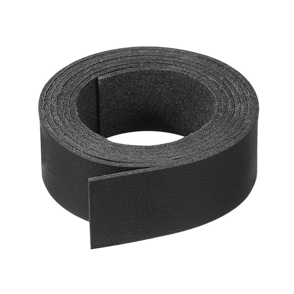 Uxcell Flat Suede Leather Lace, Faux Leather Strap Leather String Cord DIY Supplies Black