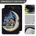 thumbnail image 4 of POLERO Happy Campers RV Entry Door Window Shade Sunshade Hook and Loop Fastener Camper Privacy Entrance Sun Blackout Fabric 17.3" x 26", 4 of 7