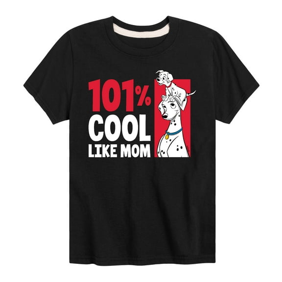 Disney - 101 Dalmatians - 101 Percent Cool Like Mom - Toddler And Youth Short Sleeve Graphic T-Shirt