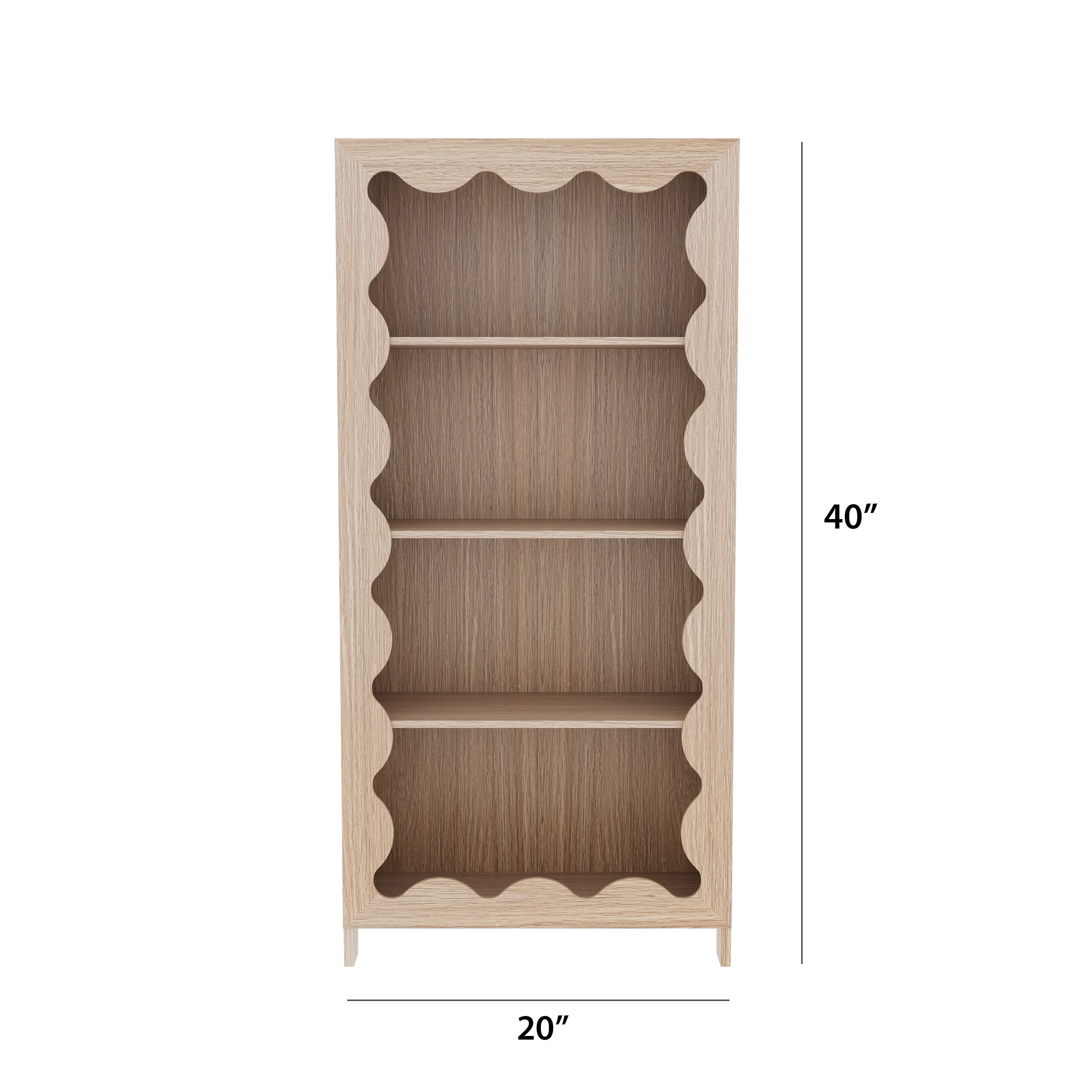 House of Happy Wiggle Bookshelf, Natural