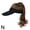 Black&light Brown, variant on TPALPKT Baseball Cap Wig with Curly Synthetic Hair Extensions Ponytail Cap Wig Sun Hat with Hair Hat Wig for Golf Women X5C1