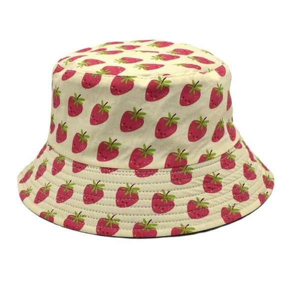 Pavied Bucket Hats Sun Hats Women Summer Fashion Beach Print Adjustable Washable Cotton Bucket Hat Sun Hat Outdoors Fish Hat Visor Hats Hats for Men Red One Size
