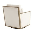 thumbnail image 5 of MAYEERTY Corduroy 360° Swivel Barrel Chair in Beige for Living Room/Hotel/Office, 5 of 26