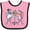 Pink and Black, variant on Inktastic Colorful French Poodles with Tea Boys or Girls Baby Bib
