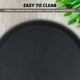 thumbnail image 3 of Hakka 6 Pack Restaurant Grade Non-Slip Tray, Fiberglass Serving Trays, Round, 11-inch, Plastic, Black, 3 of 9