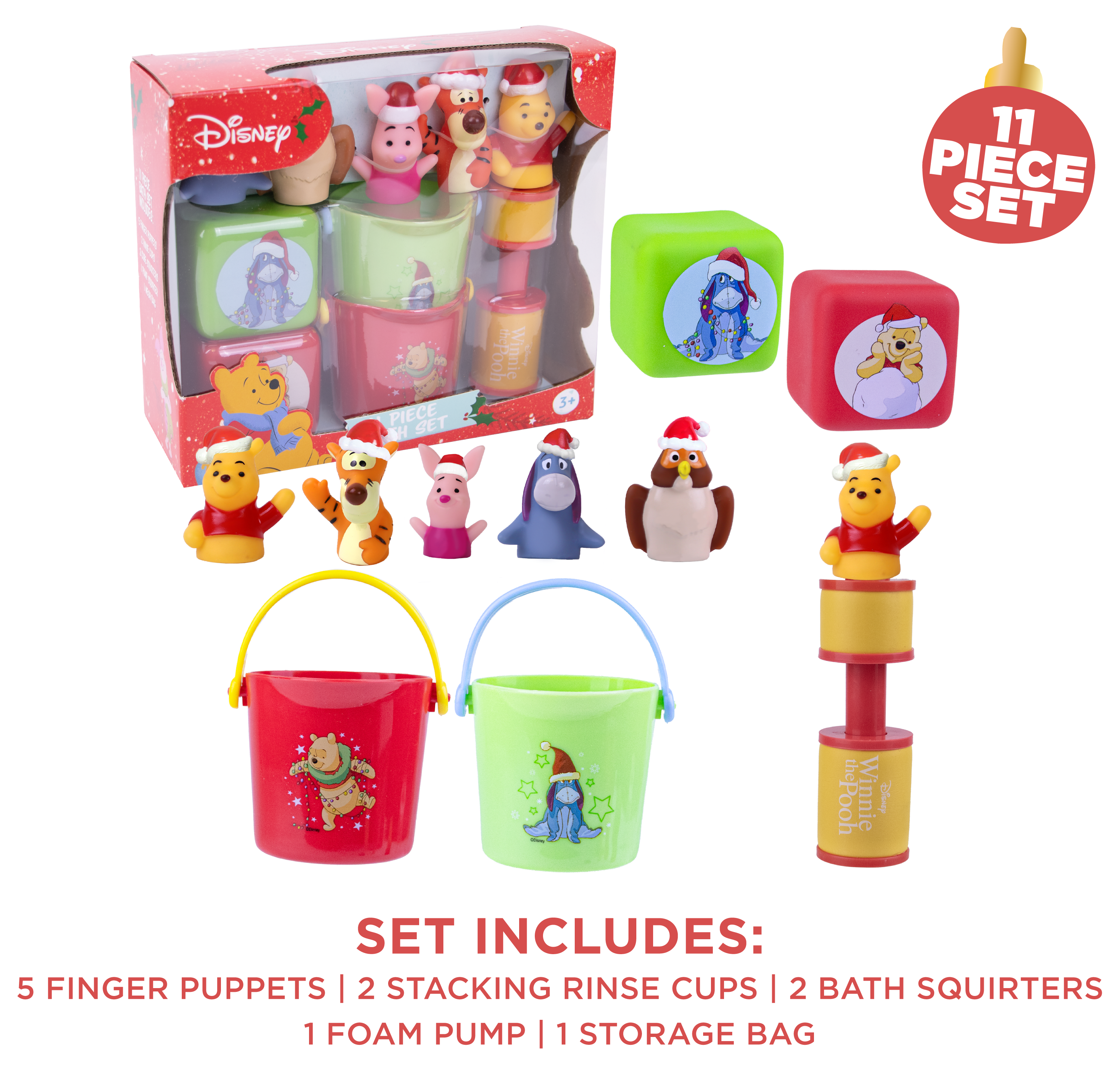 Winnie the Pooh 11pc Holiday Bath Set