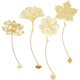 thumbnail image 1 of 4 Pack Leaf Vein Bookmarks School Supplies Metal Bookmarks with Chain Gold Skeleton Bookmarks for Book Lovers, Writers, Readers, Kids, Teens, Men, Women and Adults, 1 of 5
