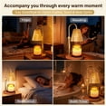 thumbnail image 3 of EGMEHOAD Electric Candle Warmer Lamp with Timer & Dimmer, Adjustable Height, Art Deco Style, Amber Metal, 3 of 12