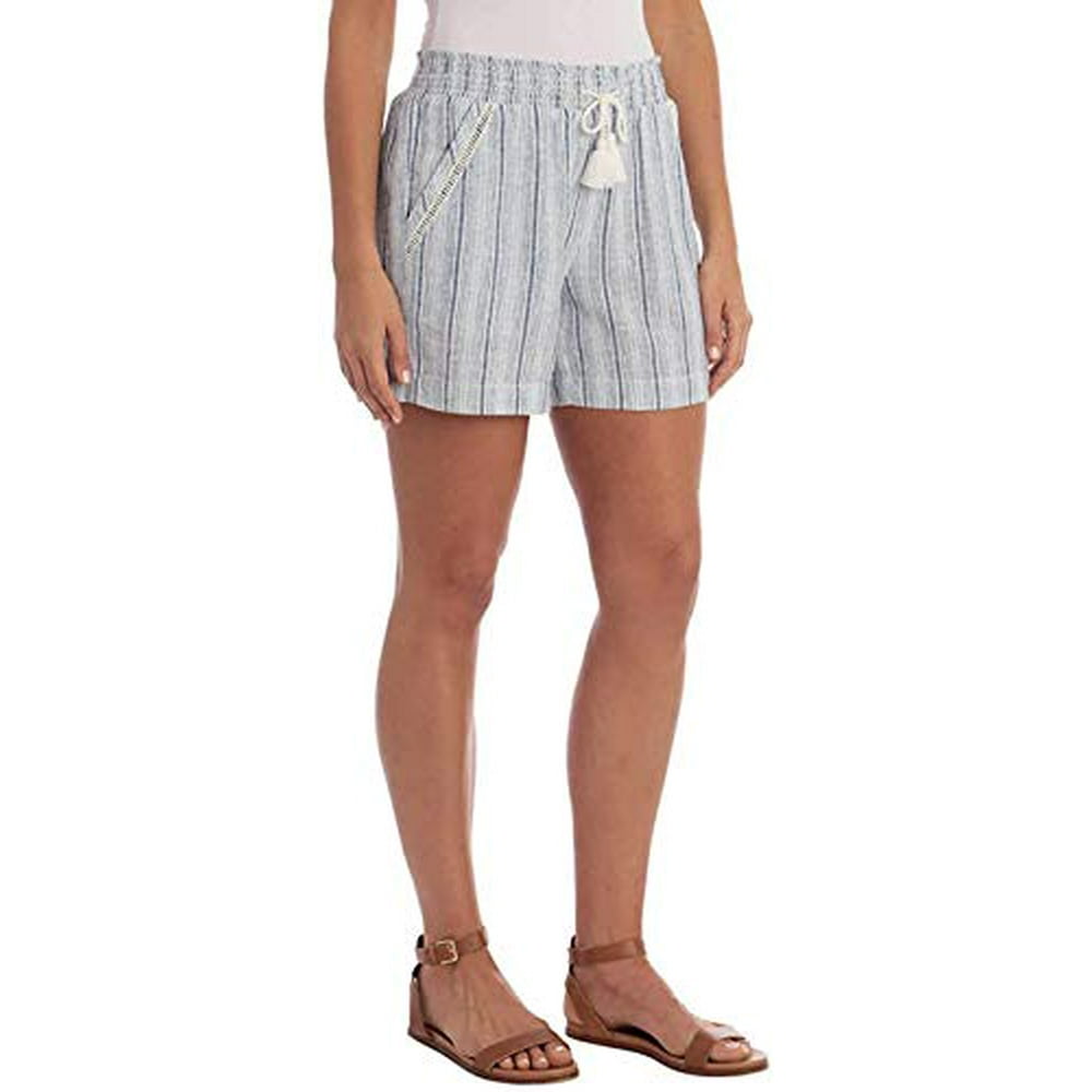 Briggs Women's Linen Blend PullOn Shorts with Pockets and Drawstring