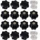 thumbnail image 1 of 14 Pieces M8 Knurled Thread Clamp Knob, Star Handle, Star Shaped Hand Knobs Black Plastic Clamp Knob With Washers-In stock, 1 of 4