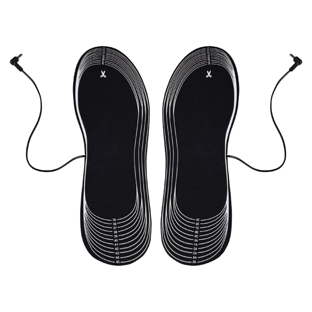 2pcs Electric Heating Insoles Heated Foot Warmer USB DC Carbon Fiber Shoes  S 