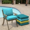 thumbnail image 6 of ARDEN Outdoor Dining Chair Cushion Set 21 x 21, Pool Blue Leala, 6 of 13