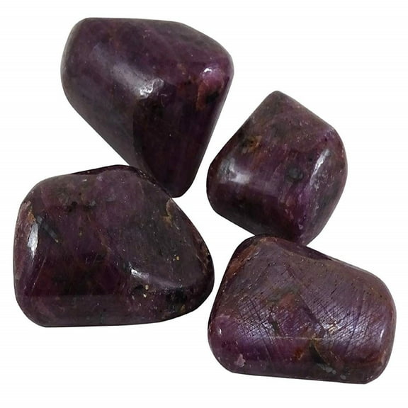 Harmonize Ruby Tumbled Assorted Size Natural Reiki Healing Stones- 4 Pieces