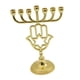 thumbnail image 5 of Portavelas de 7 ramas Hanukkah Chanukah Menorah Ornament Tabletop Taper Candle Stand para vacaciones Aniversario Fiesta Decoración de la sala de estar Macarena Candelero, 5 of 8