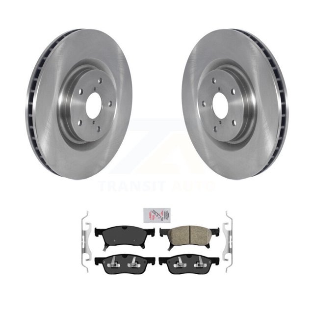 Transit Auto Front Disc Brake Rotors and Ceramic Pads Kit for Car 2019-2024 Subaru Ascent K8A-104875