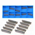 thumbnail image 2 of 10 Pcs 40 Types Embouts en Carbure CNC Outil de Tour de Lame + Boîte, 2 of 5