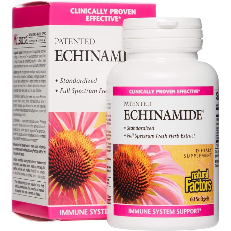 Natural Factors Echinamide, Echinacea Supplement for Immune and