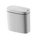 thumbnail image 3 of Basurero con sensor inteligente, cesto para basura, contenedor de basura sencillo para cocina blanco, 3 of 9