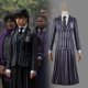 thumbnail image 5 of Wednesday Addams Academy Ropa escolar Poliéster ligero para fiesta de cosplay, 5 of 8