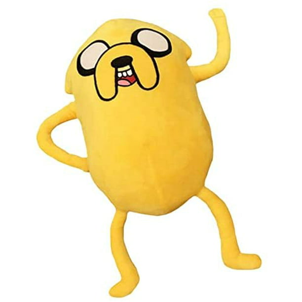 Adventure Time Plush Toy Single Strap Animal Cartoon Backpack Travel  Rucksack Sling Bag Robot Finn BMO Bag Gift（Jake The Dog） 