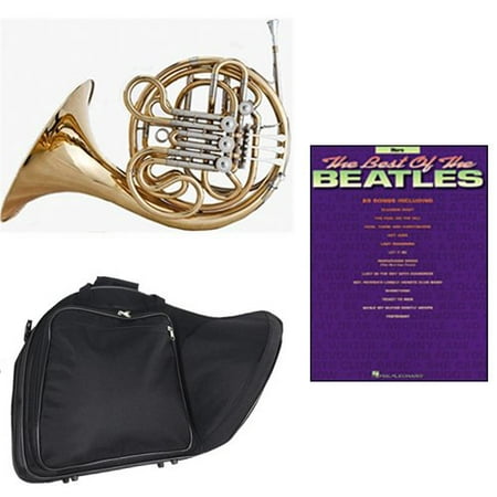 Band Directors Choice Double French Horn Key of F/Bb - Best of The Beatles Pack; Includes Intermediate French Horn, Case, Accessories & Best of The Beatles