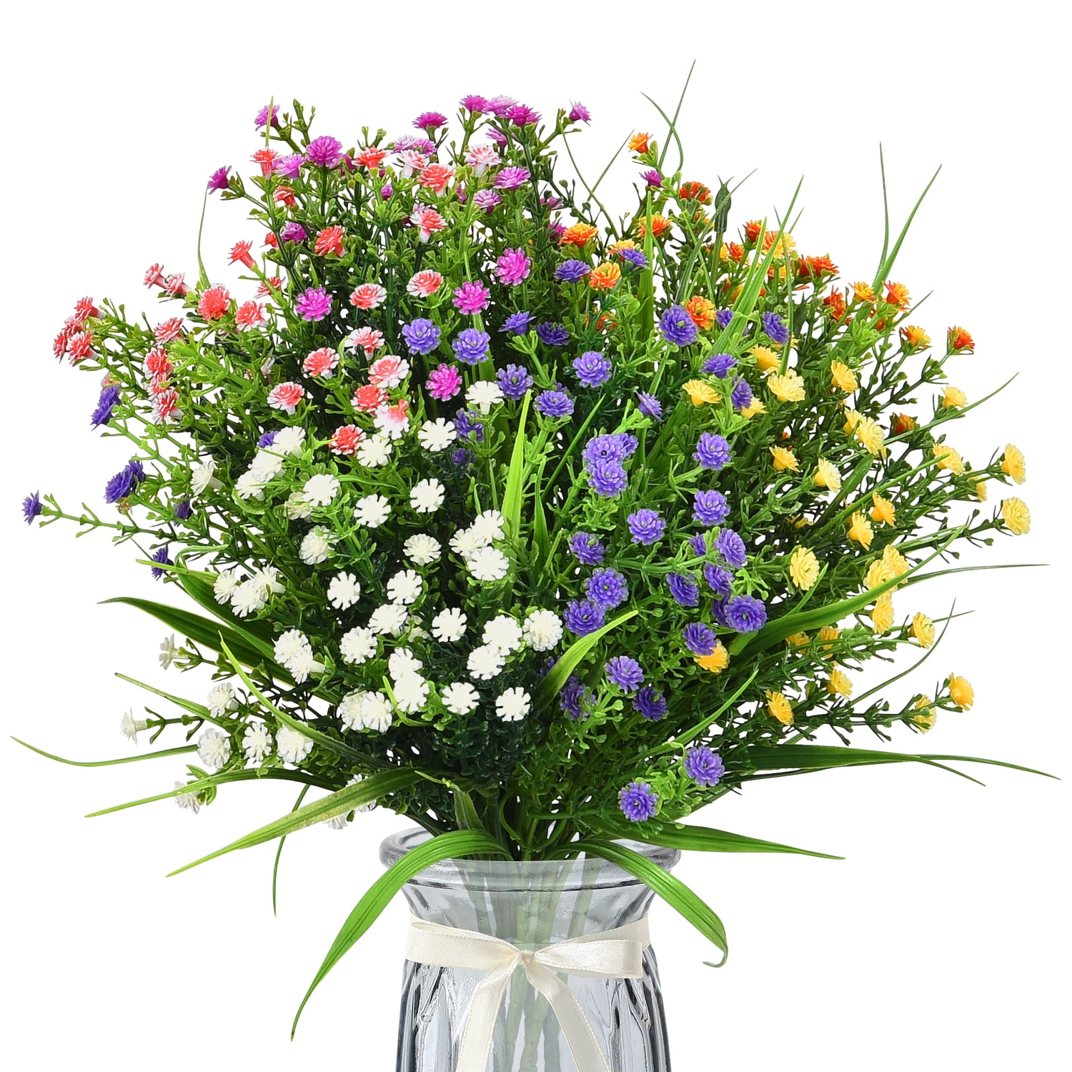IMIKEYA White Artificial Rose Flower Bouquet Fake Peonies Flower Fake Wildflowers Shrubs Plastic Plants Arrangements Foliage Greenery Branches for Home Garden Vase Decor IMIKEYA White Artificial Rose Flower Bouquet Fake Peonies Flower Fake Wildflowers Shrubs Plastic Plants Arrangements Foliage Greenery Branches for Home Garden Vase Decor