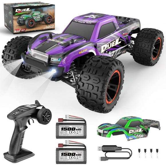 HAIBOXING 1:14 Scale RC Cars, 42km/h High-Speed 4WD Off-Road Waterproof RTR Hobby RC Truck with 2.4 GHz Remote Control for Adults & Boys,