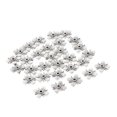 thumbnail image 2 of 30x Vintage Flower Shank Button Beads Accesorio Para Joyas Resultados plata vintage, 2 of 9