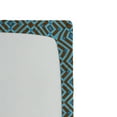 thumbnail image 3 of Ambesonne Geometric Fitted Sheet, Nested Square Pattern, Queen Size, Brown and Sky Blue, 3 of 3