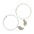 thumbnail image 3 of Bff Bangle Bracelets Silver Tone Broken Coin Best Friends Forever 2 Set Ladies Adult Female Women, 3 of 3