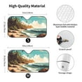 thumbnail image 3 of Fuzoiu Coastal Palm Beach Print Car Windshield Sun Shade,Block Uv Rays Sunshade,Foldable Front Window Sun Visor Protector for Car,SUV,Truck-Keep Vehicle Cool-Coastal Palm Beach, 3 of 8