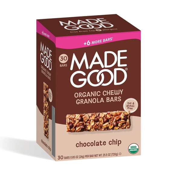 MadeGood Chocolate Chip Granola Bars, .85 oz., 30 ct.