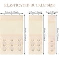 thumbnail image 5 of YooGuoGuo 6 Pcs Women Bra Extension 1 Hook/2 Hook/3 Hook Bra Band Extender, Bra Hook Extender, Elastic Comfortable Bra Extender(Nude), 5 of 7