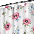 thumbnail image 3 of Pioneer Flower Floral Print Pattern Shower Curtain 84"x72", Bathroom Decorative Shower Curtain Set with 12 Hooks, Waterproof Washable, 3 of 6