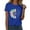 Blue, variant on T Shirts For Women Womens Tops Fashion Workout T Shirts Athletic Plus Size Tops Summer Trendy Clothes Short Sleeve Spring Tee
