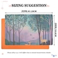 thumbnail image 6 of Yayeee Doormat for Indoor Entrance 32" x 20" Non Slippery Floor Rug, Purple Forest Scene, 6 of 8